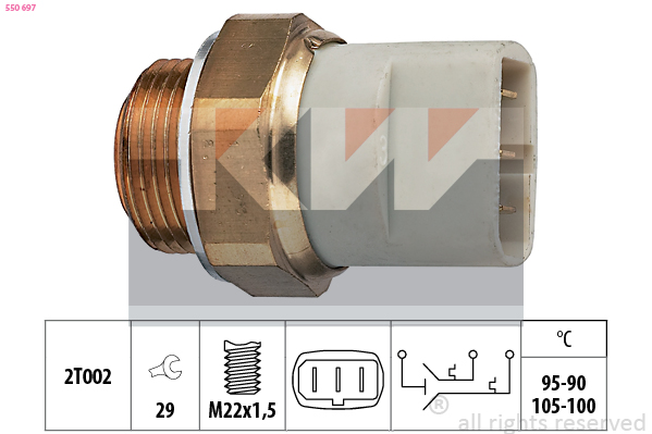 KW Ventilátor kapcsoló 550697_KW